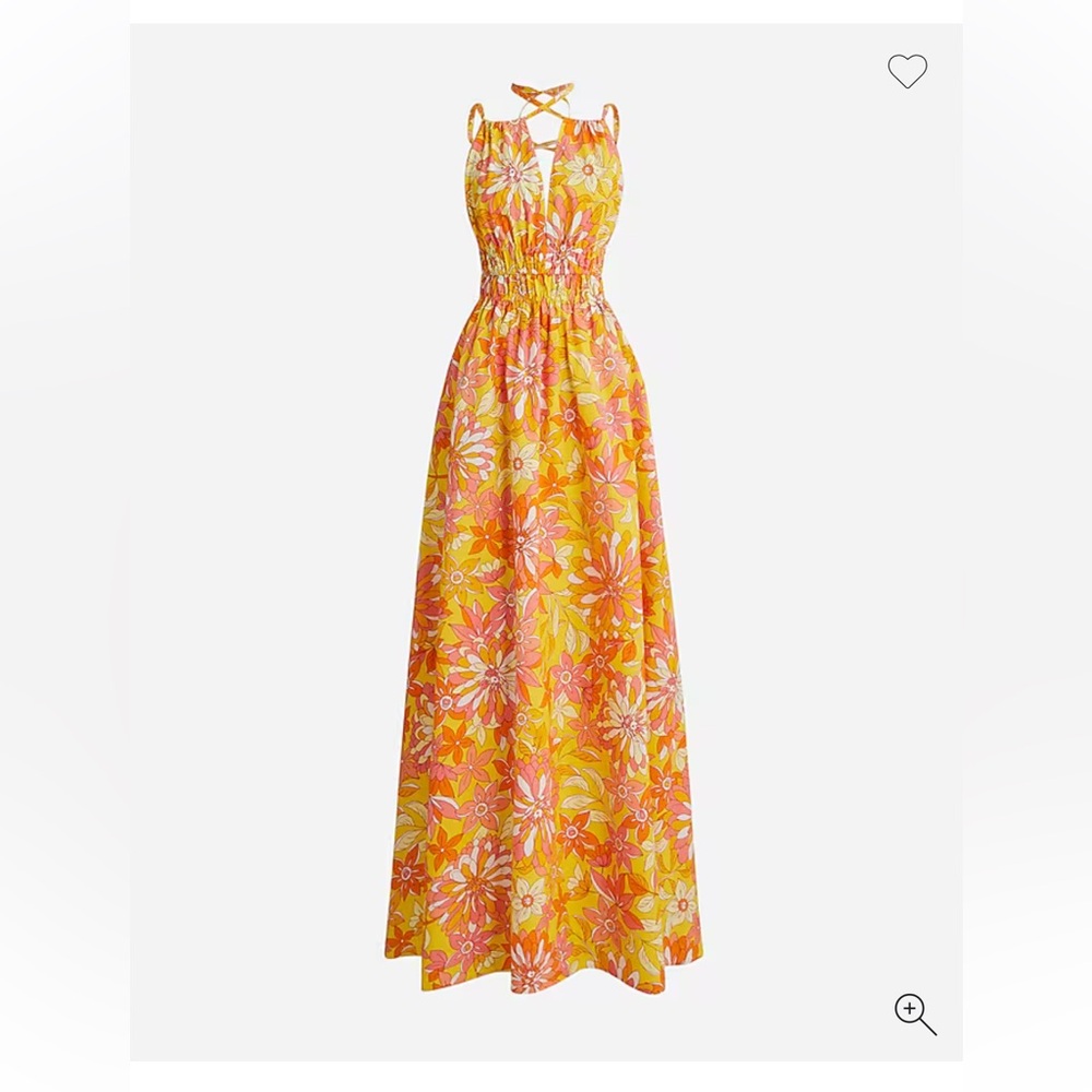 J.Crew Floral Halter Dress